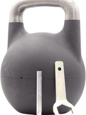 Adjustable Competition Kettlebell - Adjustable Weight from 26 lb to 70 lb - Includes 7 Weight Plates for Strength Training at Home or Gym - Durable Steel Shell for Long-Lasting Use