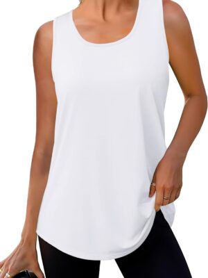 Workout Tops for Women Summer Athletic Tank Tops Sleeveless Shirts Beach Lightweight Gym Clothes