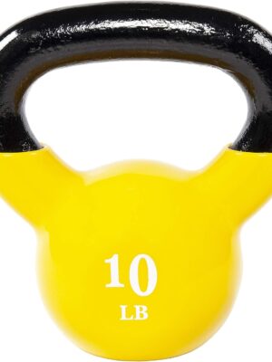 All-Purpose Color Vinyl Coated Kettlebell, 5-50 Pounds